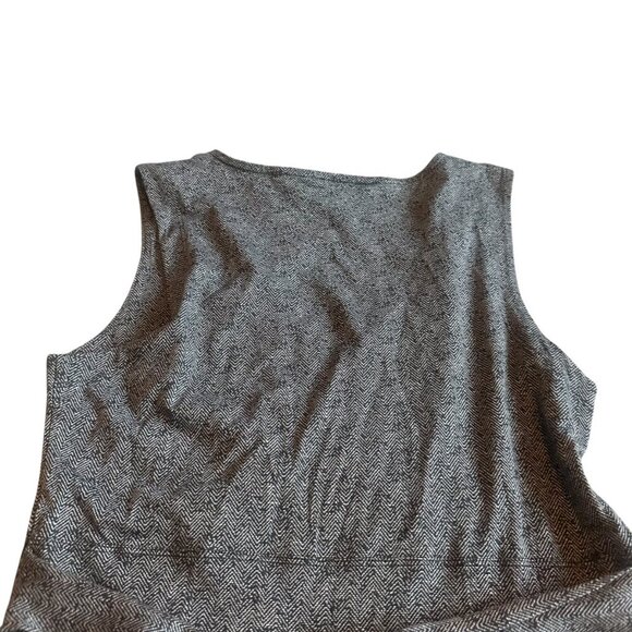 Toad & Co Cue Sleeveless Dress Buffalo Herringbone Print Brown Size Medium NWT - Picture 8 of 13